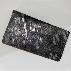 Metallic Cowhide Wallet